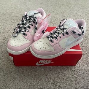Nike Dunk Low LX in Pink Foam and Pure Platinum